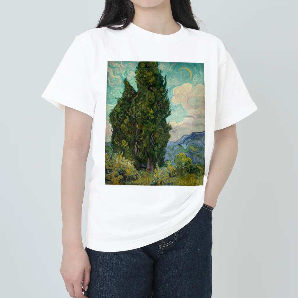 studio dashのゴッホ《糸杉》 ヘビーウェイトTシャツ