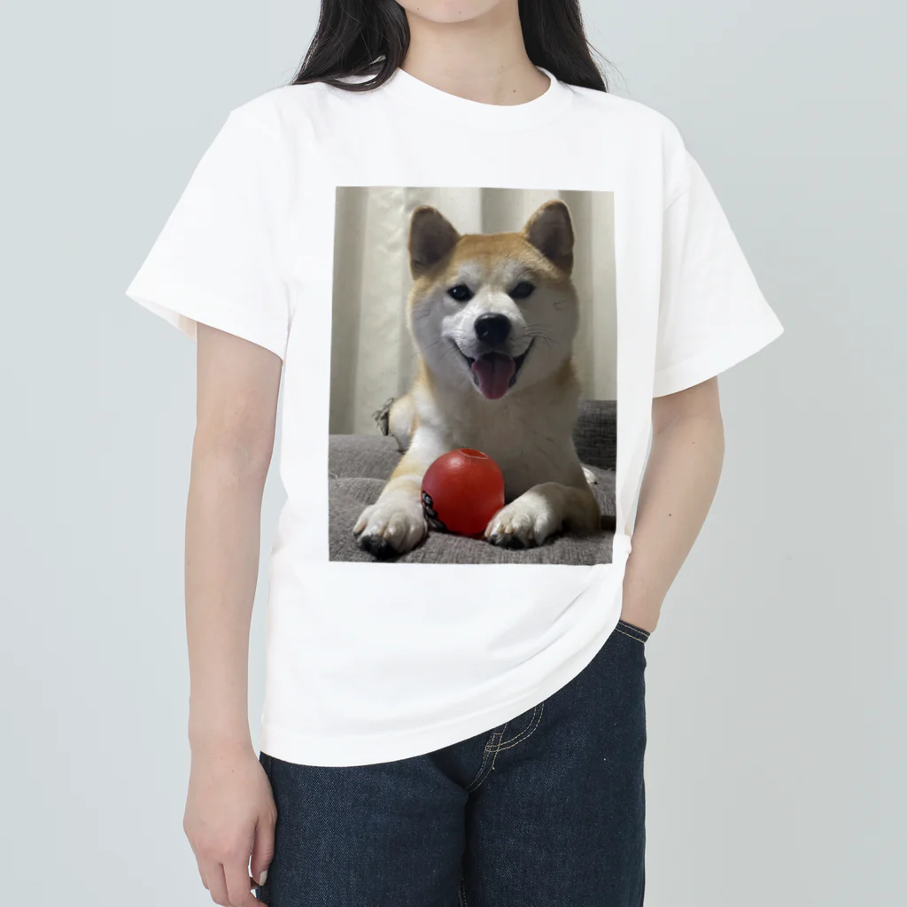 morizoh-0922の柴犬こっちゃん ヘビーウェイトTシャツ