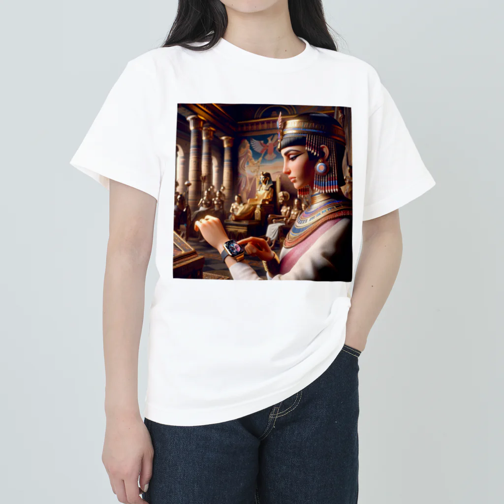ファンアートグッズの近代的なクレオパトラ ヘビーウェイトTシャツ