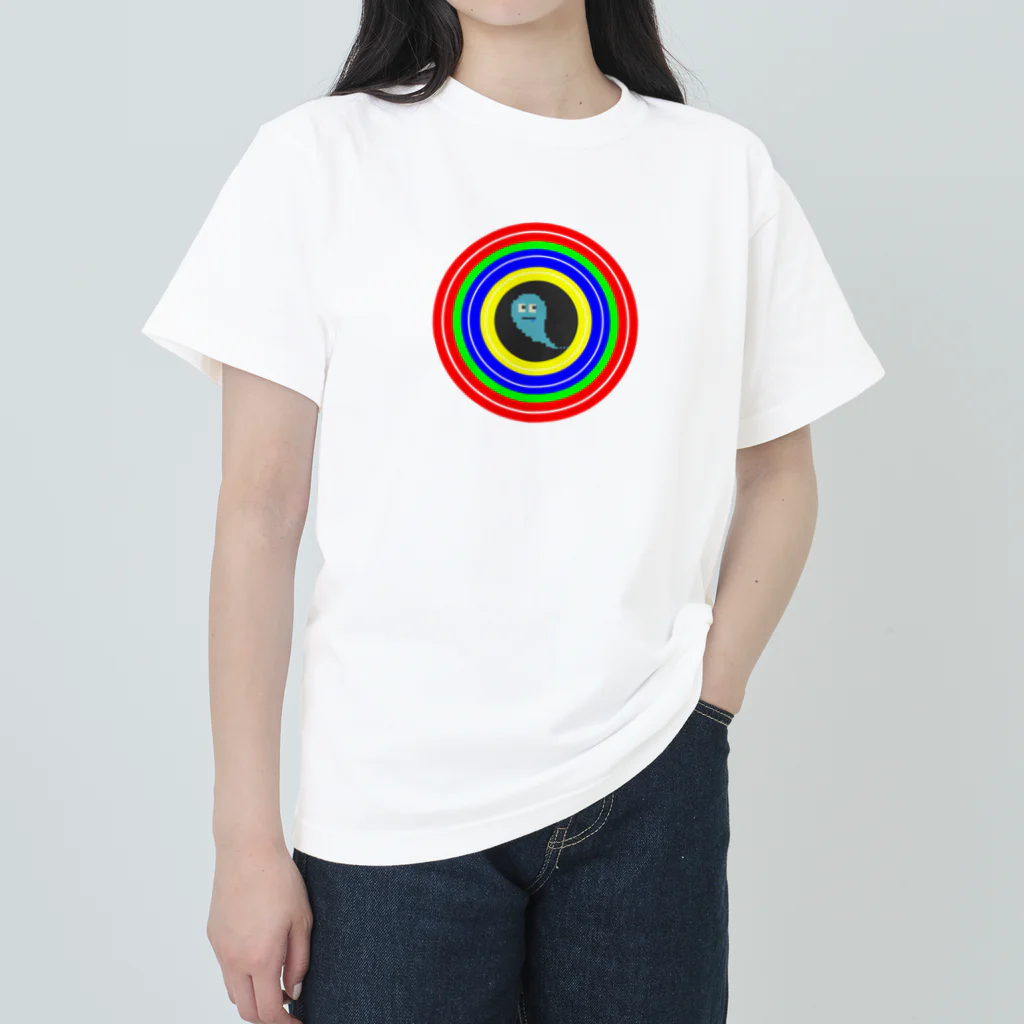 oBAKE_uCHUUの宇宙パワーぉばけ ヘビーウェイトTシャツ