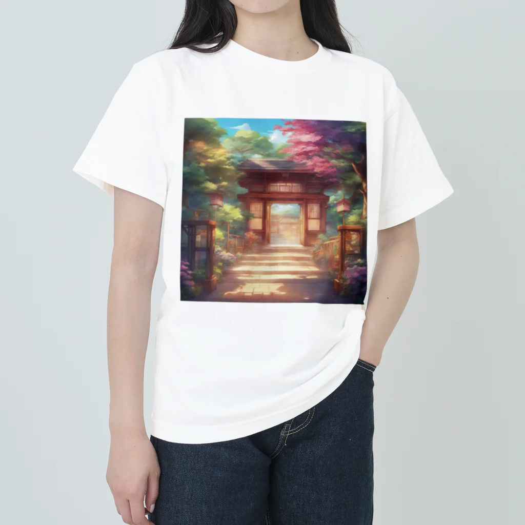 jampackの【風景】寺院 Heavyweight T-Shirt