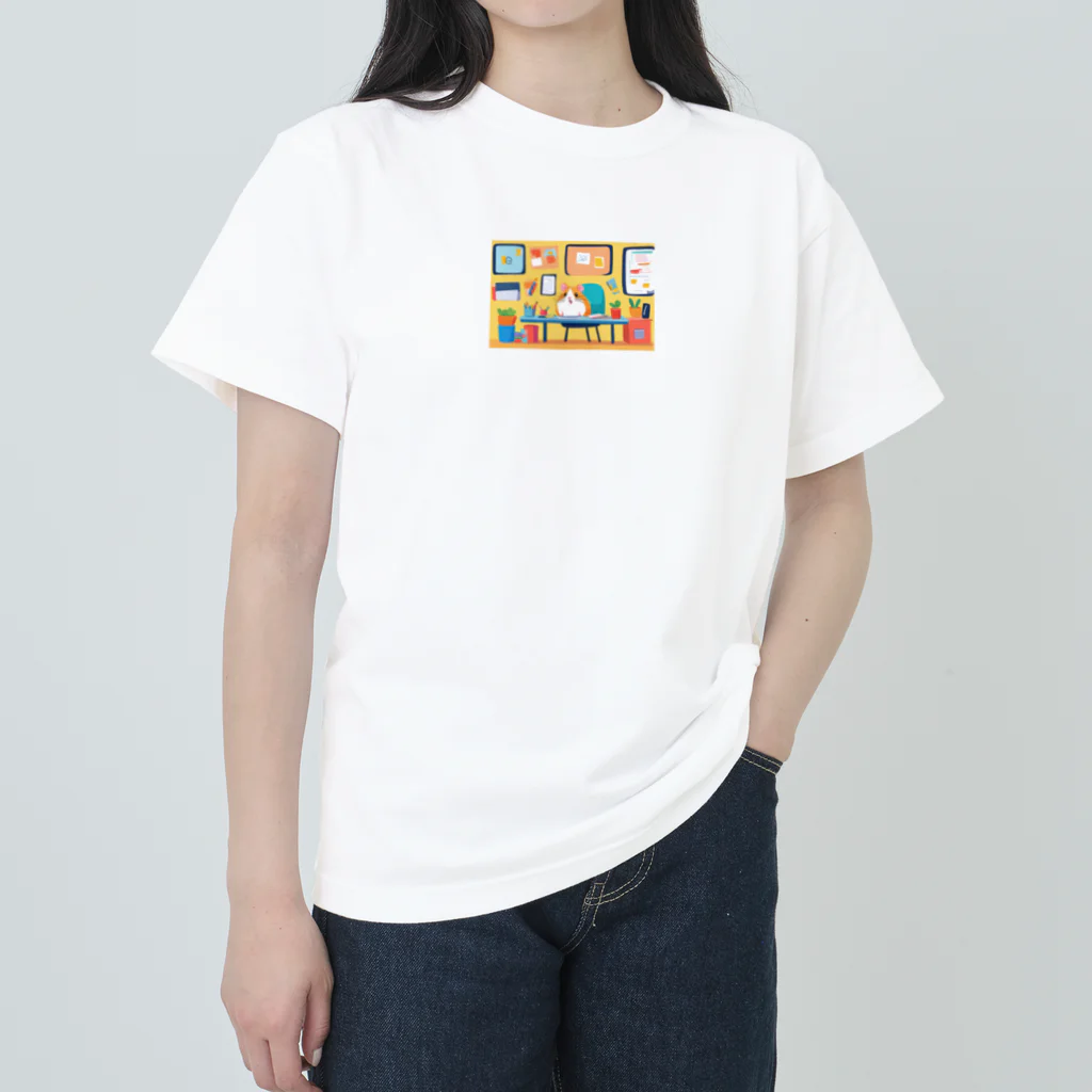 bam0508の仕事場のハムスター Heavyweight T-Shirt