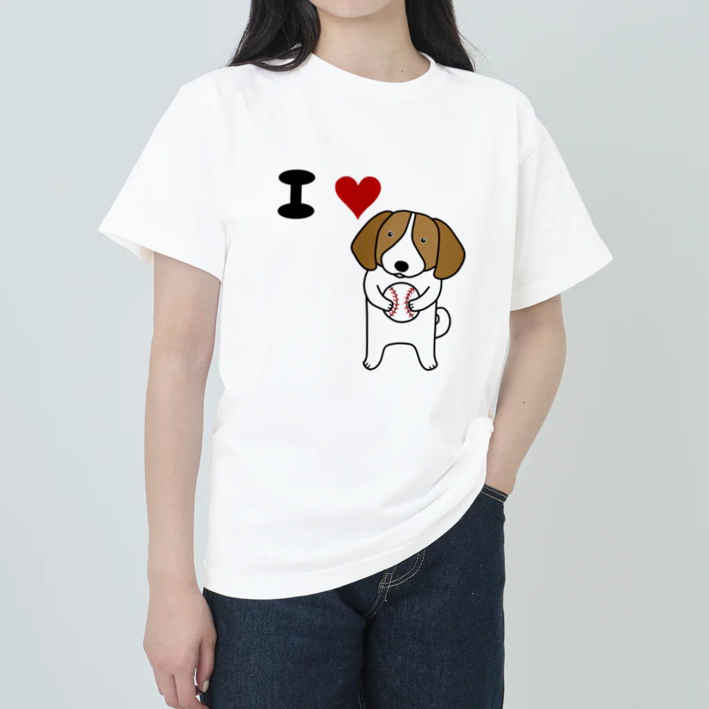 Mrs.Bean/ミセスビーンのボール拾ったワン Heavyweight T-Shirt