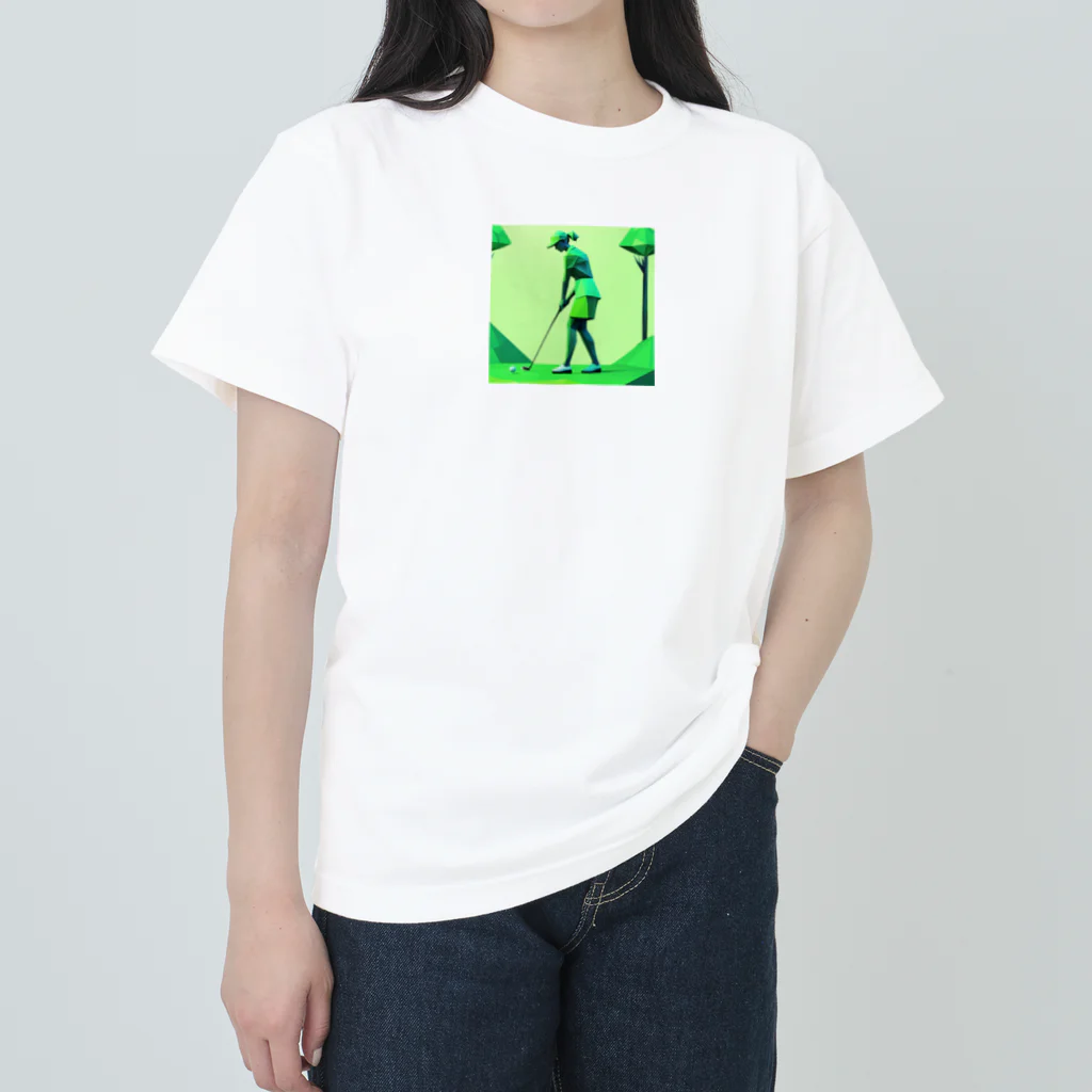 田舎老人只爺のゴルフしている美人 Heavyweight T-Shirt