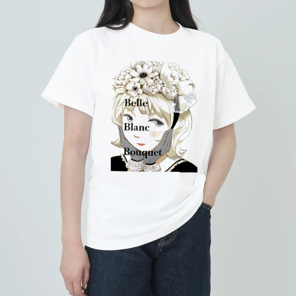 Belle-Blanc-Bouquetのベル子 Heavyweight T-Shirt