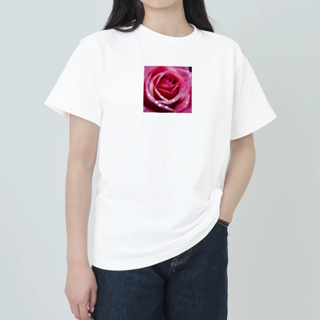 emeralのクリスタルエレガンスローズ Heavyweight T-Shirt