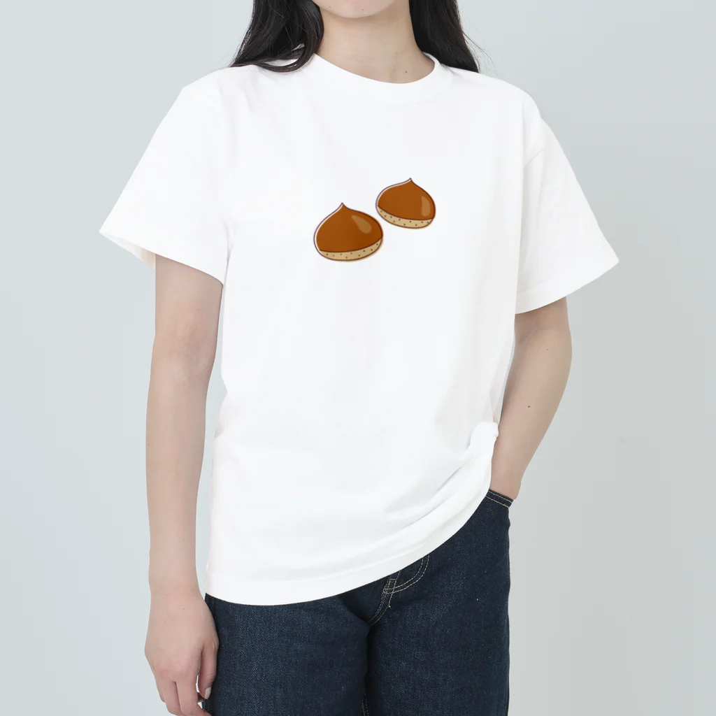 kudamono_fruits0730のくり Heavyweight T-Shirt