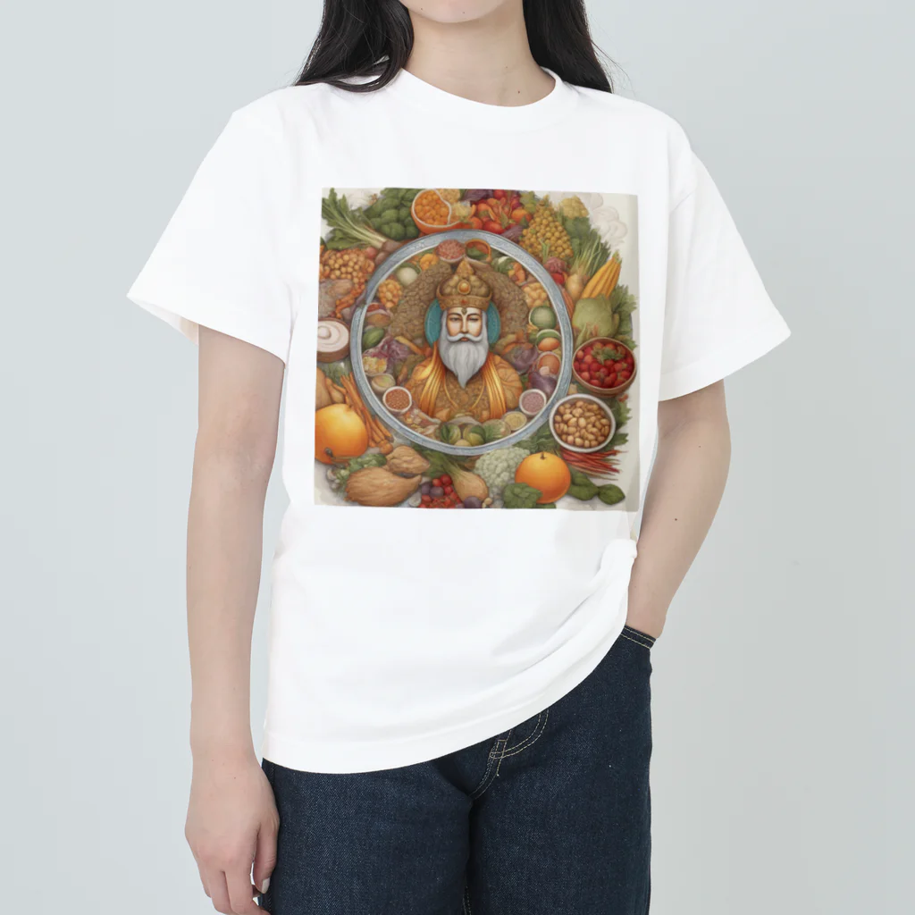 Manne.Mの食べ物の神様 Heavyweight T-Shirt