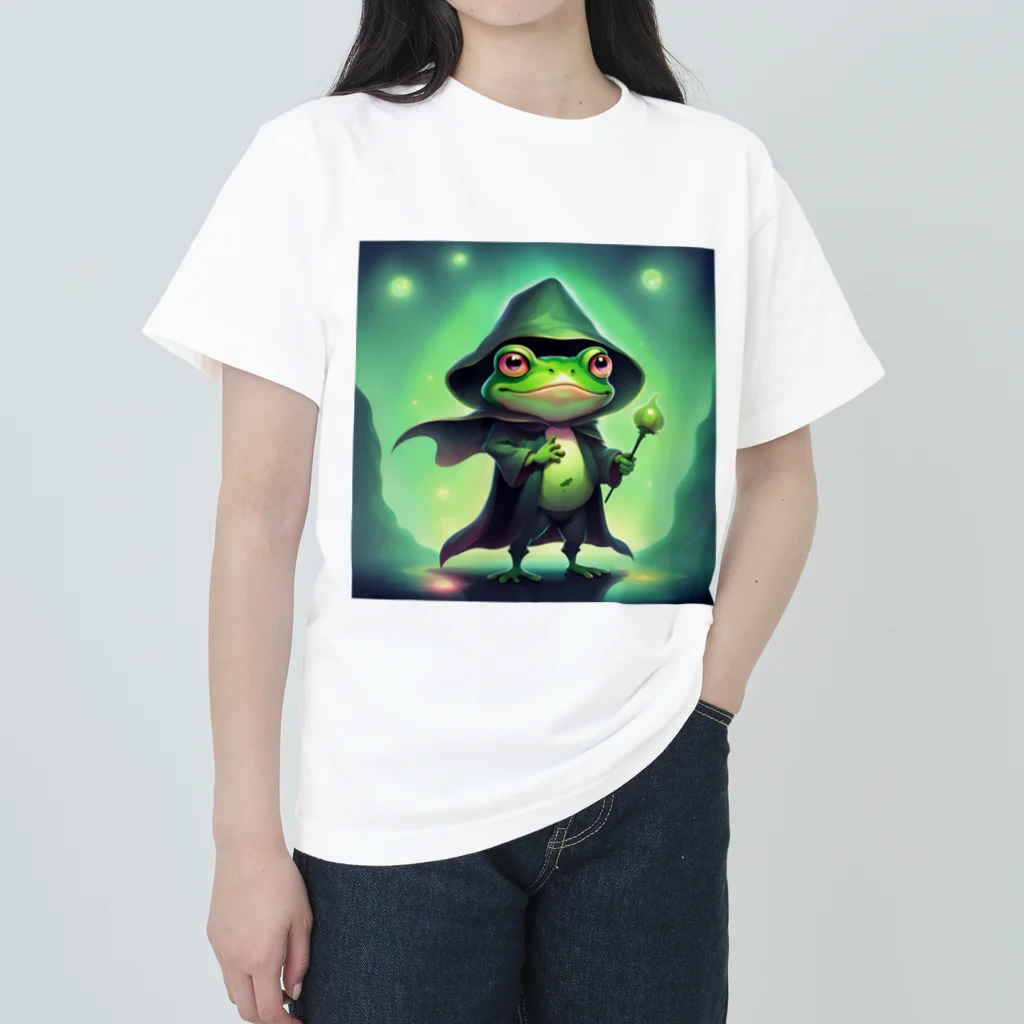 Louvreのダークヒーロー蛙 ヘビーウェイトTシャツ