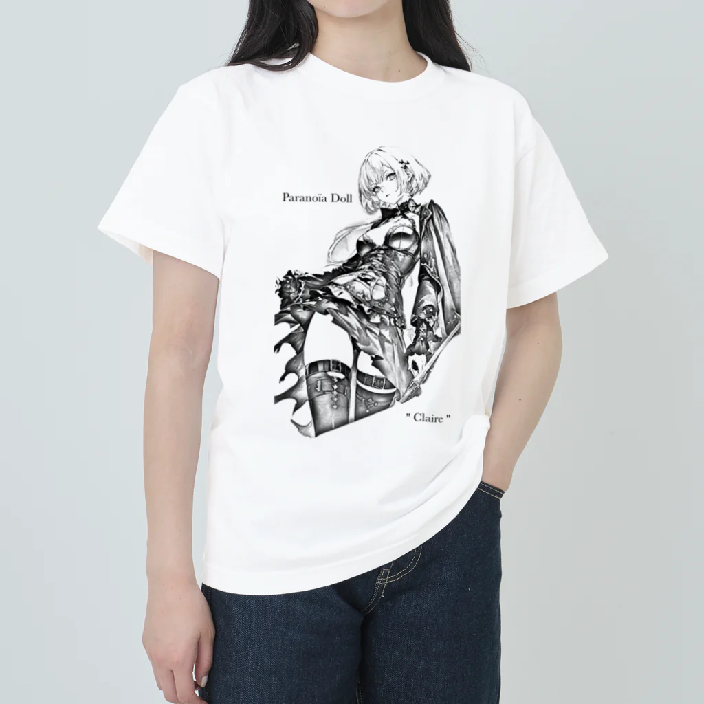 Paranoïa DollのParanoïa Doll "Craire" ヘビーウェイトTシャツ