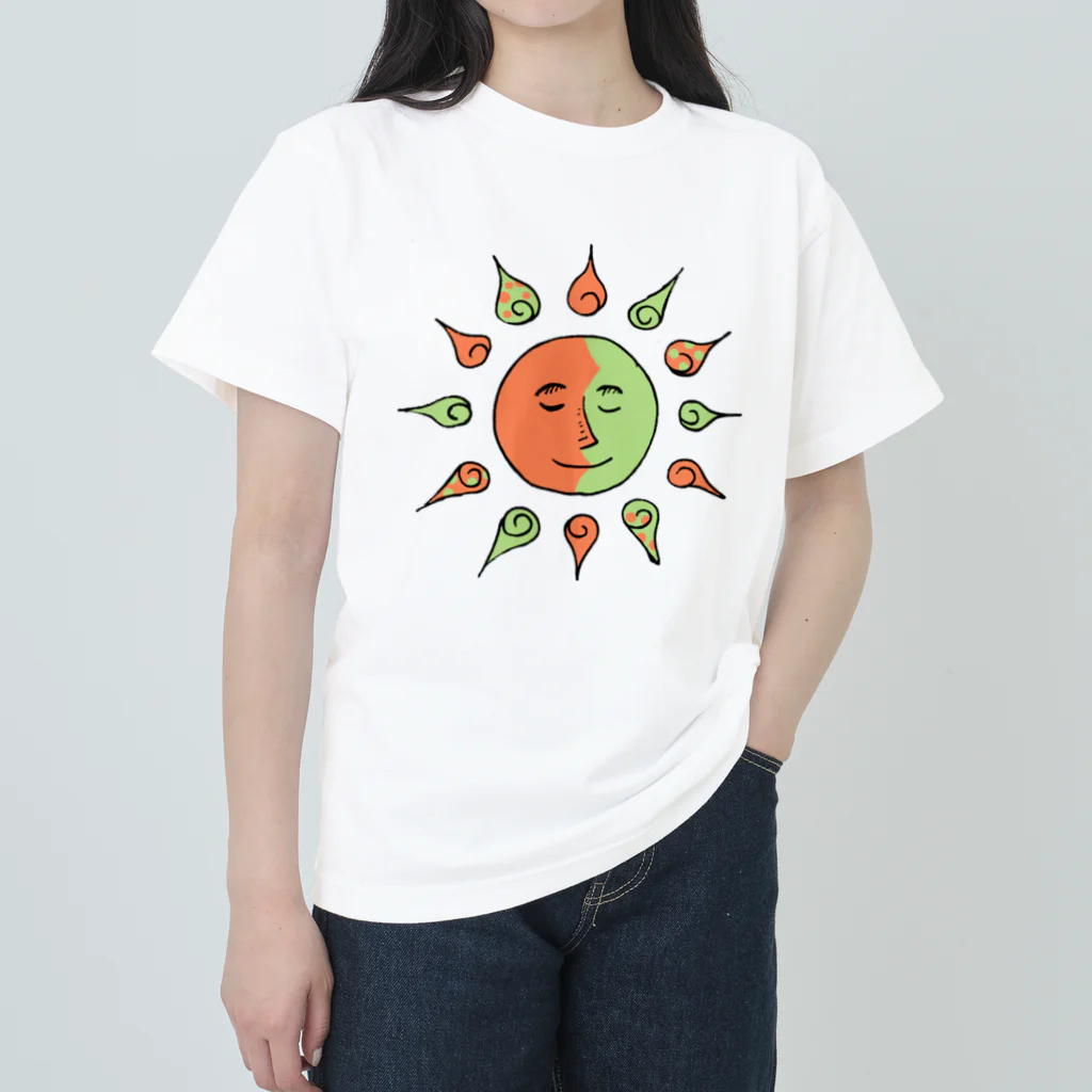 seki_takoyakiの太陽くん ヘビーウェイトTシャツ