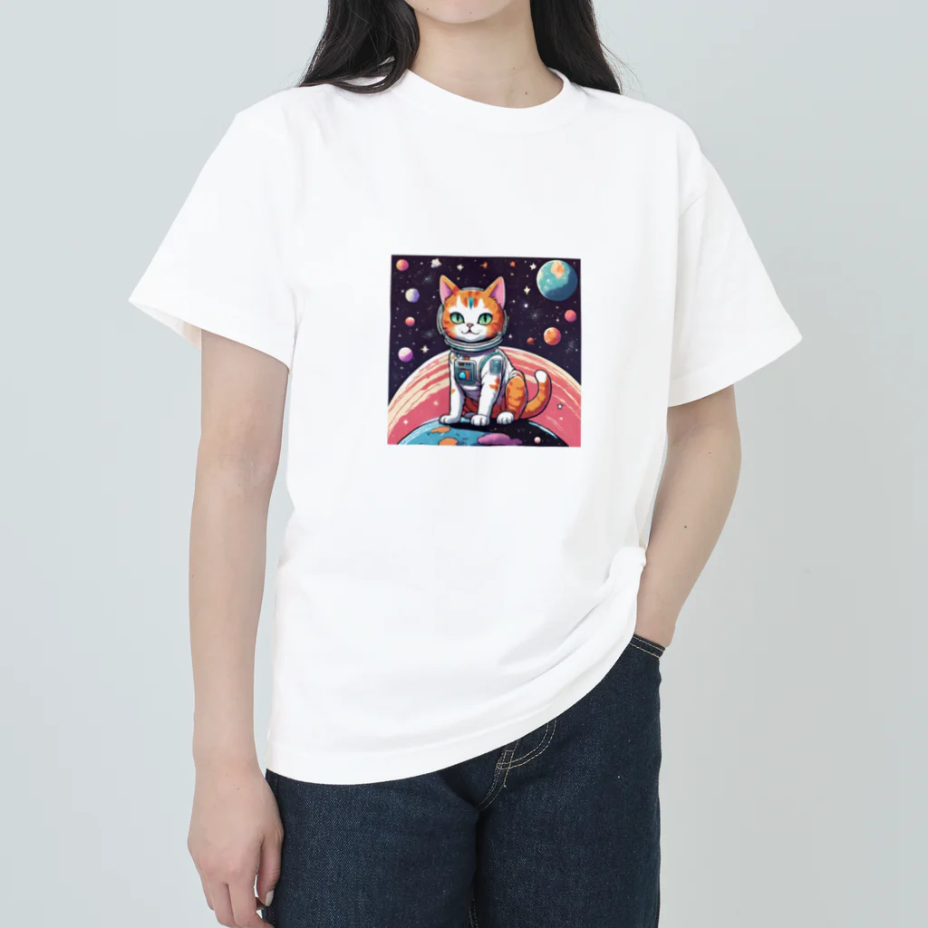 ochahanaの宇宙捜査隊すぺねこ ヘビーウェイトTシャツ