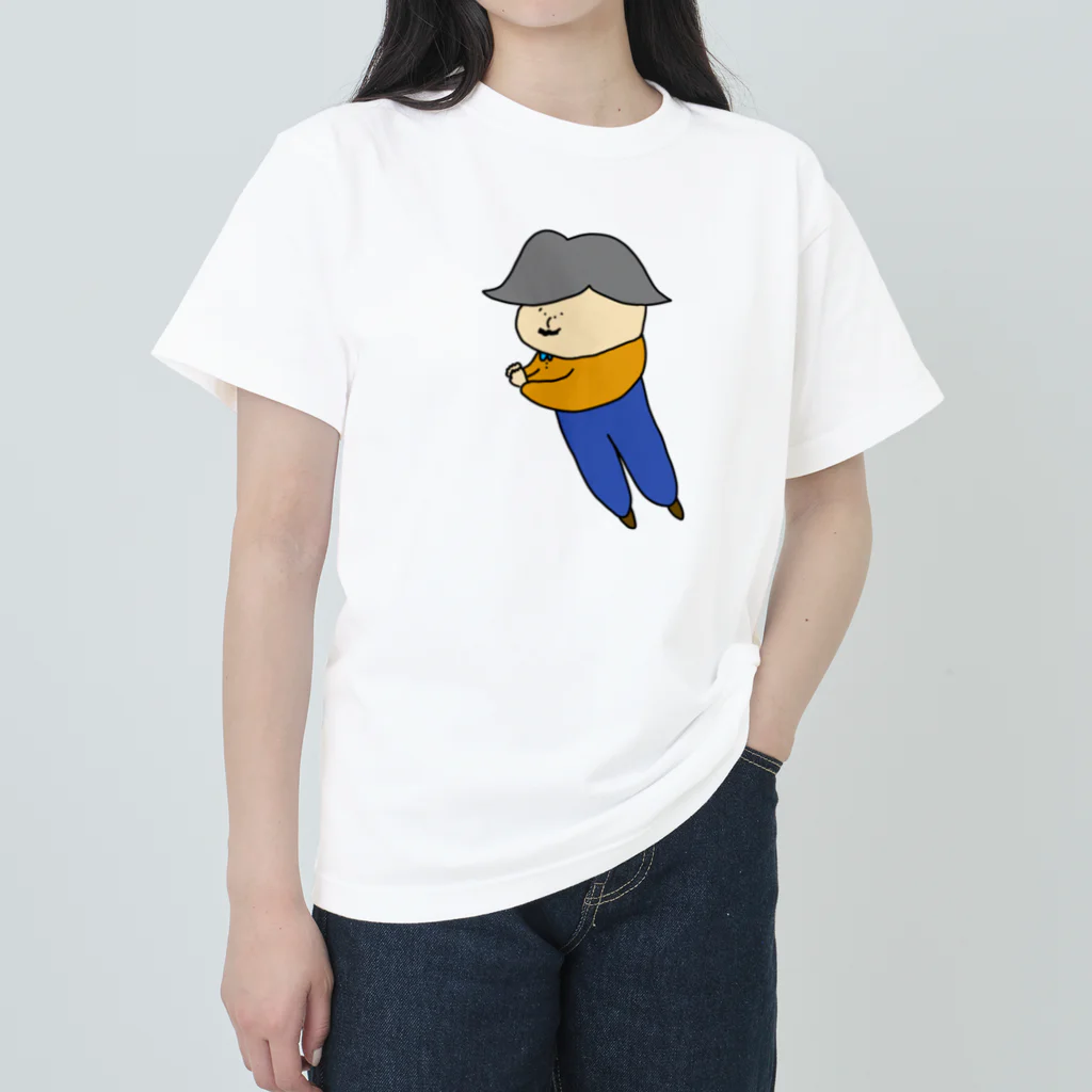 atsuage_ojisanの厚揚げおじさん (感謝) ヘビーウェイトTシャツ