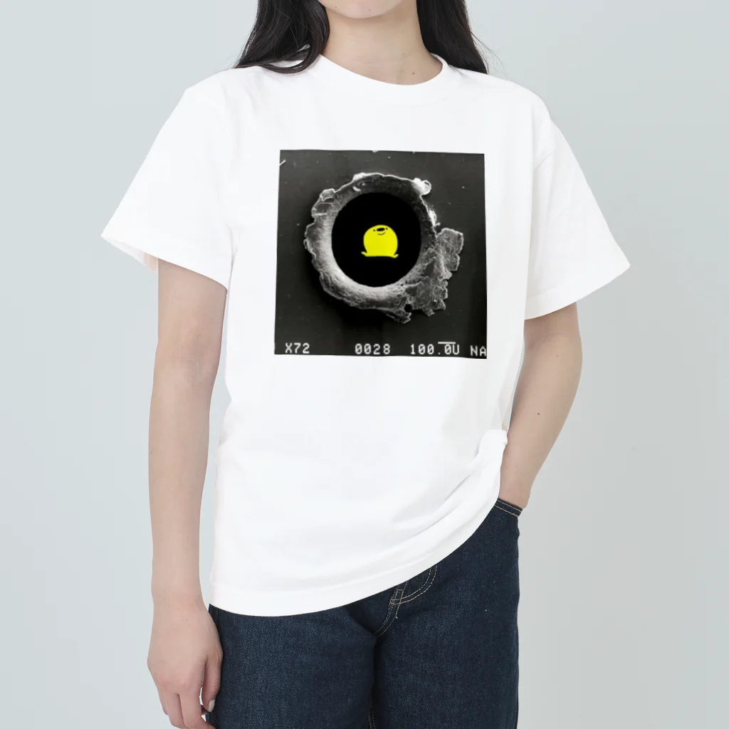 羽田ベースの弾痕deぽんぢ君 Heavyweight T-Shirt