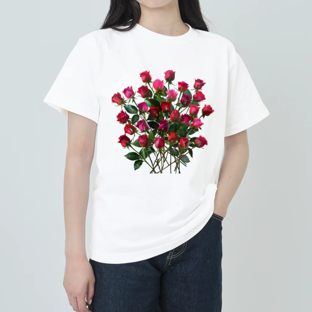 24_Redpink  visual calendarのRedpink 29Roses Heavyweight T-Shirt