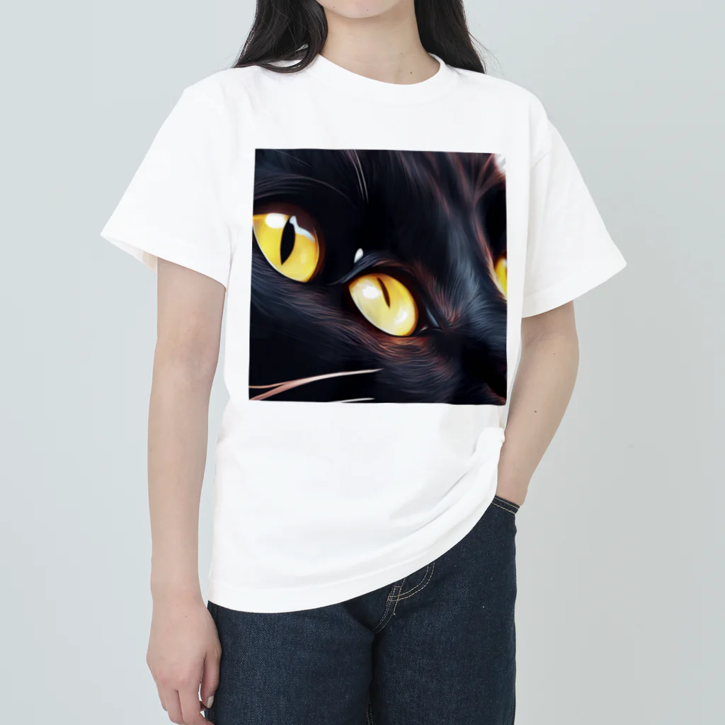 クロネコ屋のクロネコちゃん Heavyweight T-Shirt