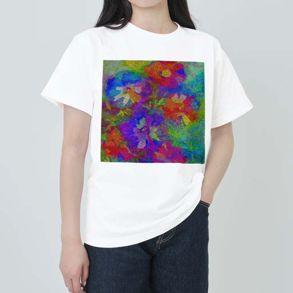 水草のflowers ヘビーウェイトTシャツ