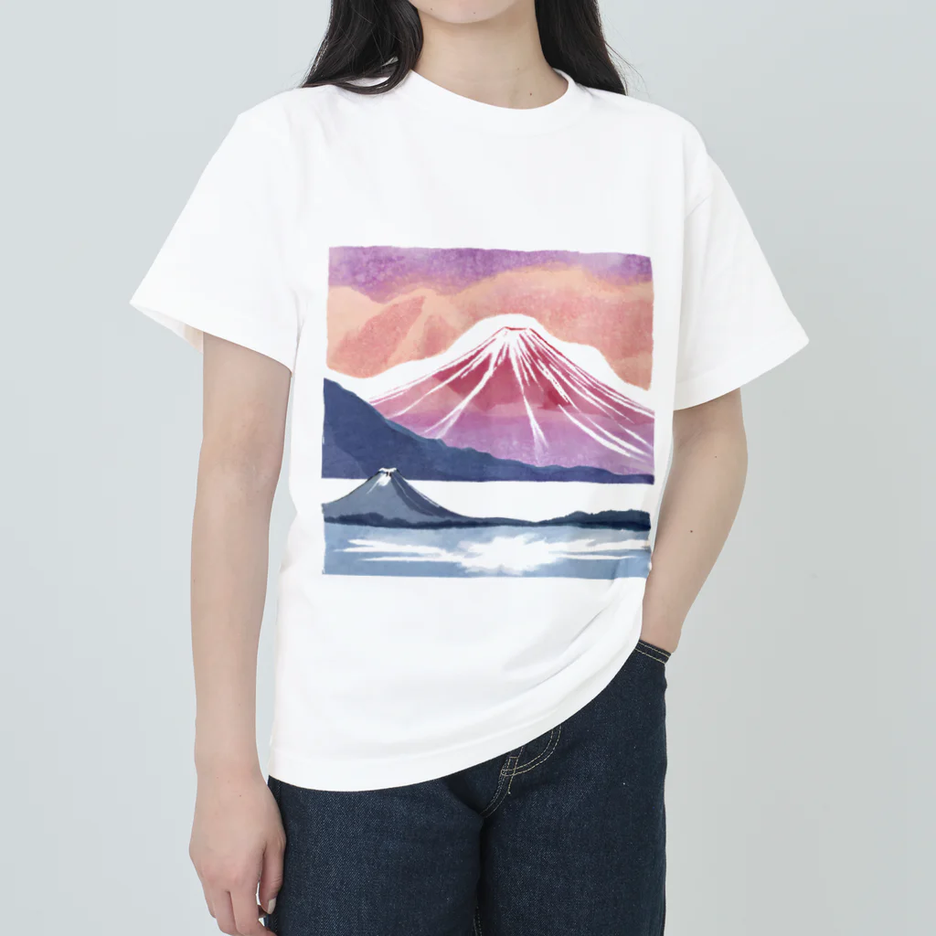 気分屋のものおき。のえも富士 Heavyweight T-Shirt