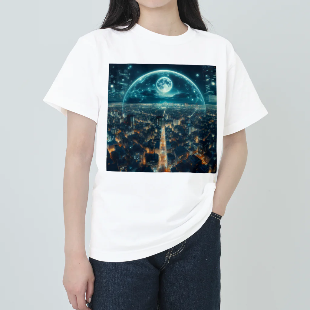 copperfeild74のブリリアントな夜景 ヘビーウェイトTシャツ