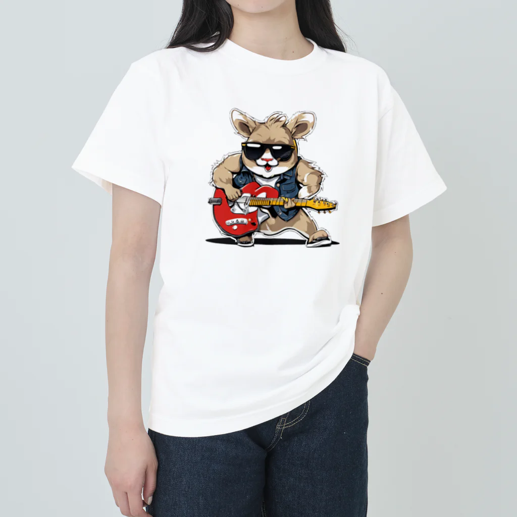 kichi_333のロックに生きるアニマル ヘビーウェイトTシャツ