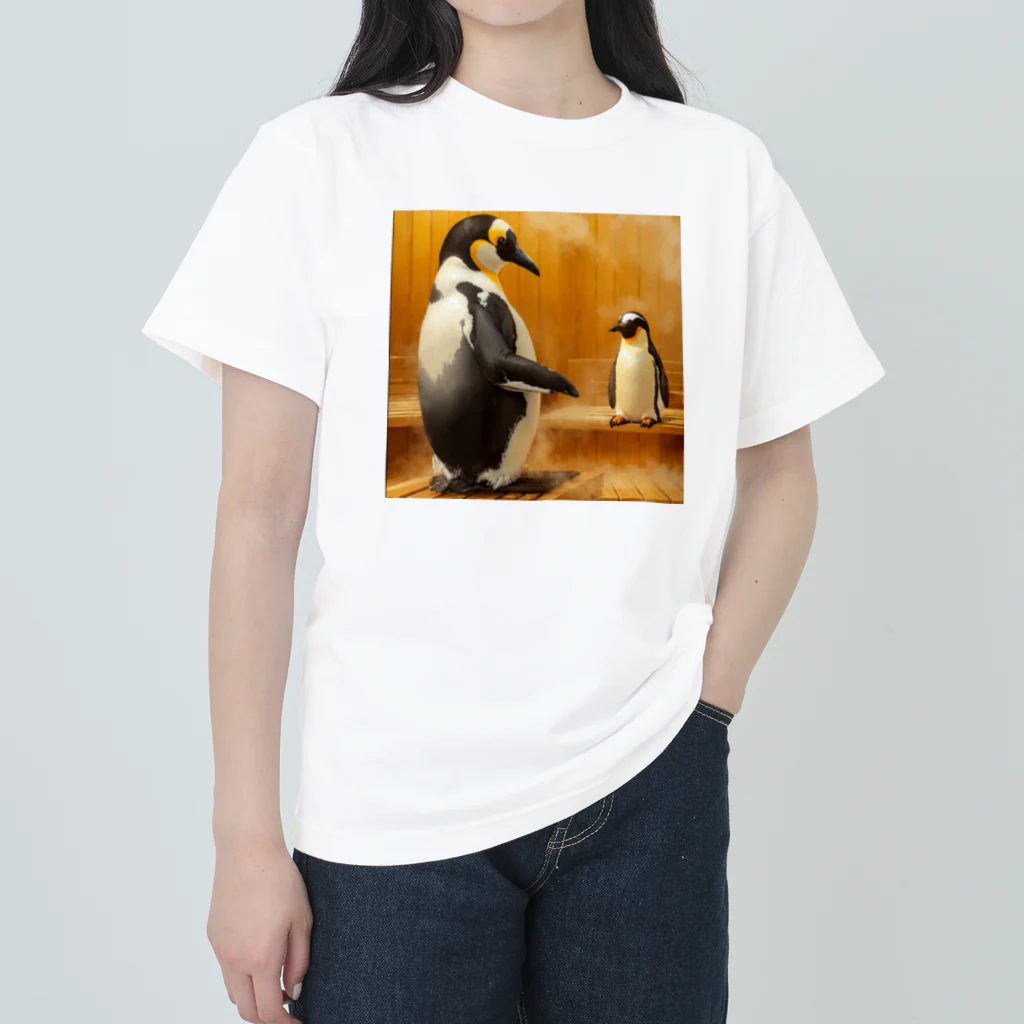 YASU_Createrの南極からサウナへ ヘビーウェイトTシャツ