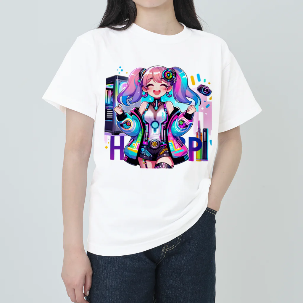 iSysのゲーミング少女ピーシースリー Heavyweight T-Shirt