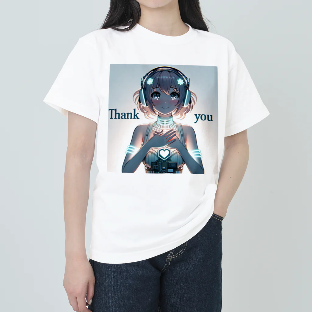 iSysのゲーミング少女ピーシーフォー Heavyweight T-Shirt