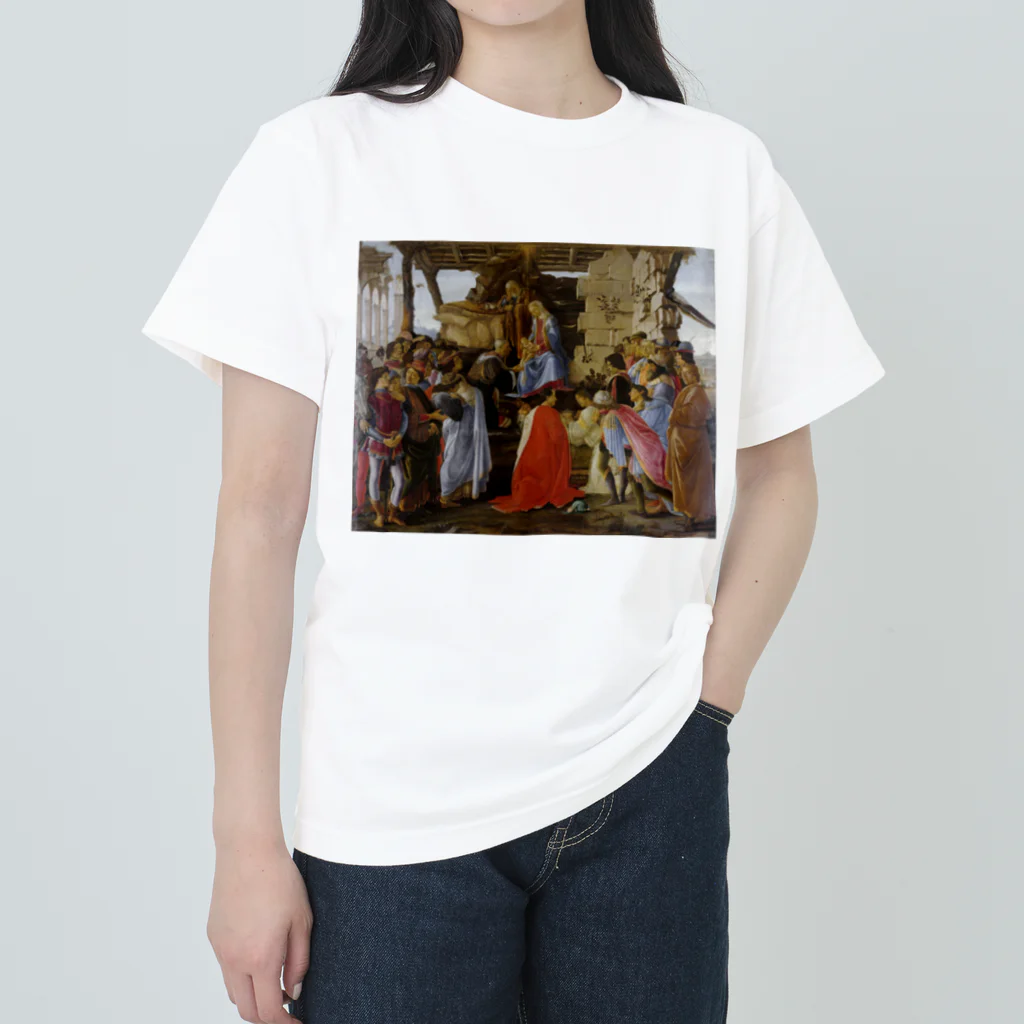 世界美術商店の東方三博士の礼拝 / Adoration of the Magi ヘビーウェイトTシャツ