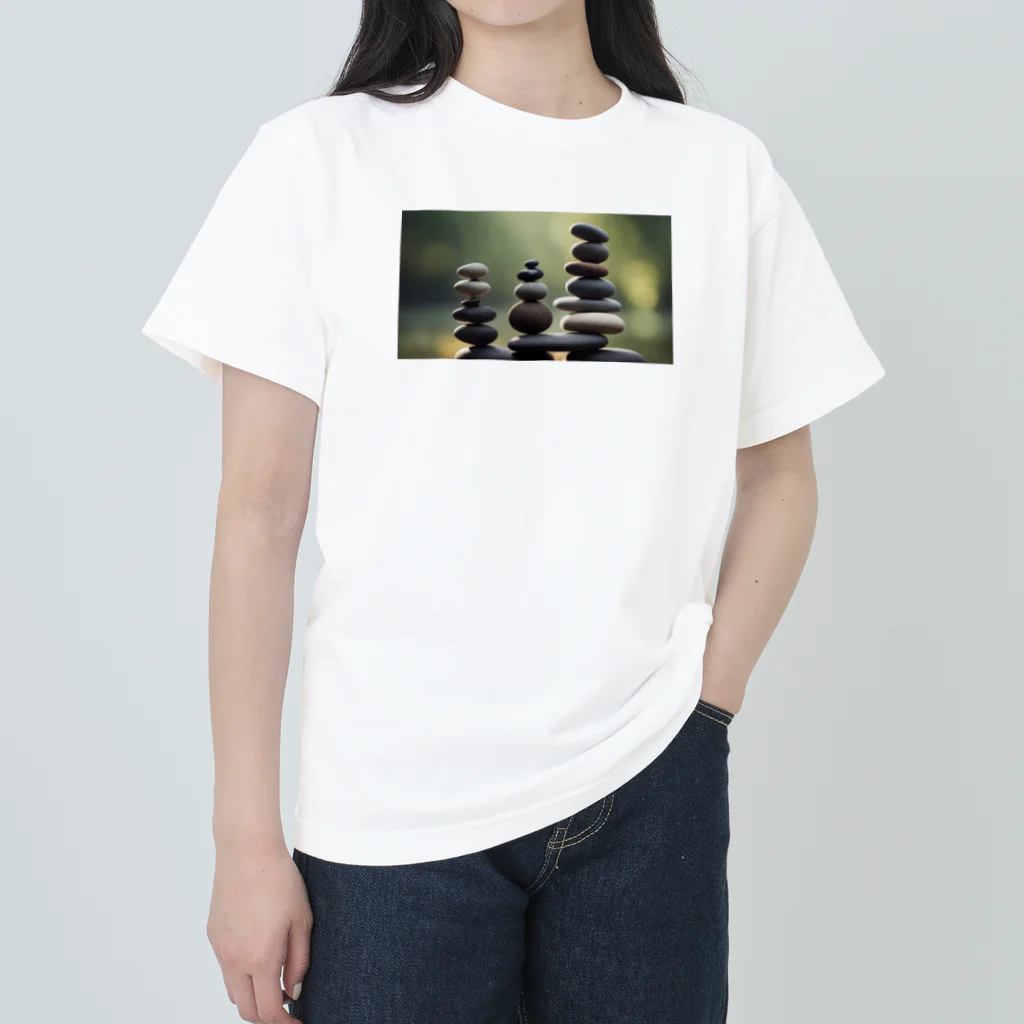 ゆったりまったり屋の石を積む Heavyweight T-Shirt