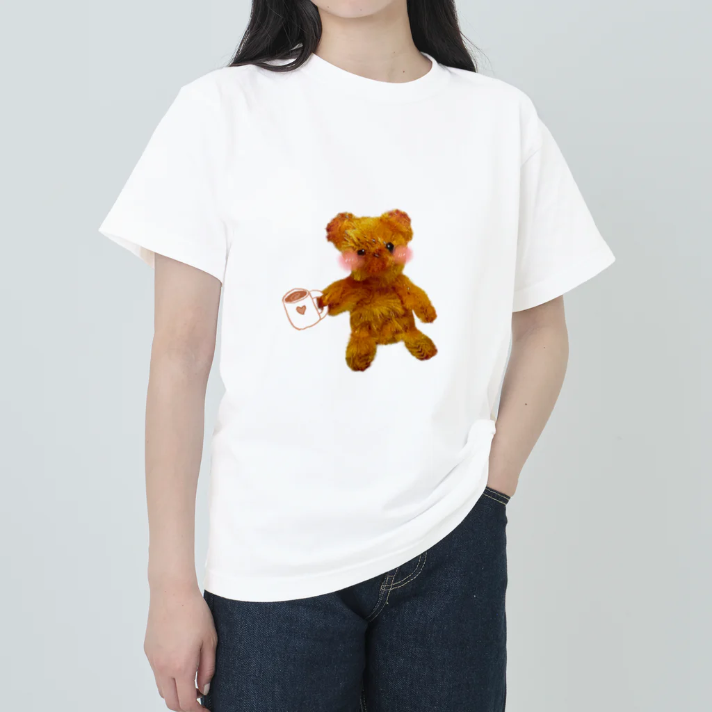 nnitdoll@なないち🧸🧶のクマのドリンクたいむ Heavyweight T-Shirt