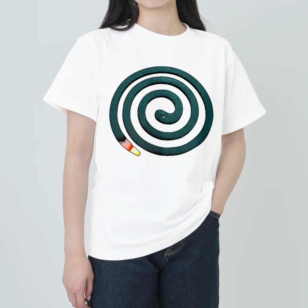 脂身通信Ｚの蚊取り線香_240214 ヘビーウェイトTシャツ