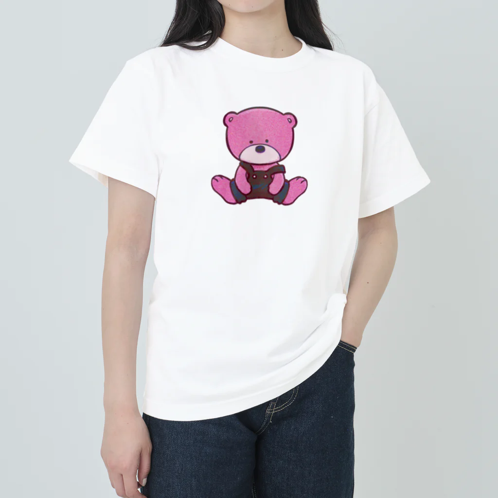 もりもりのサロペットクマ Heavyweight T-Shirt