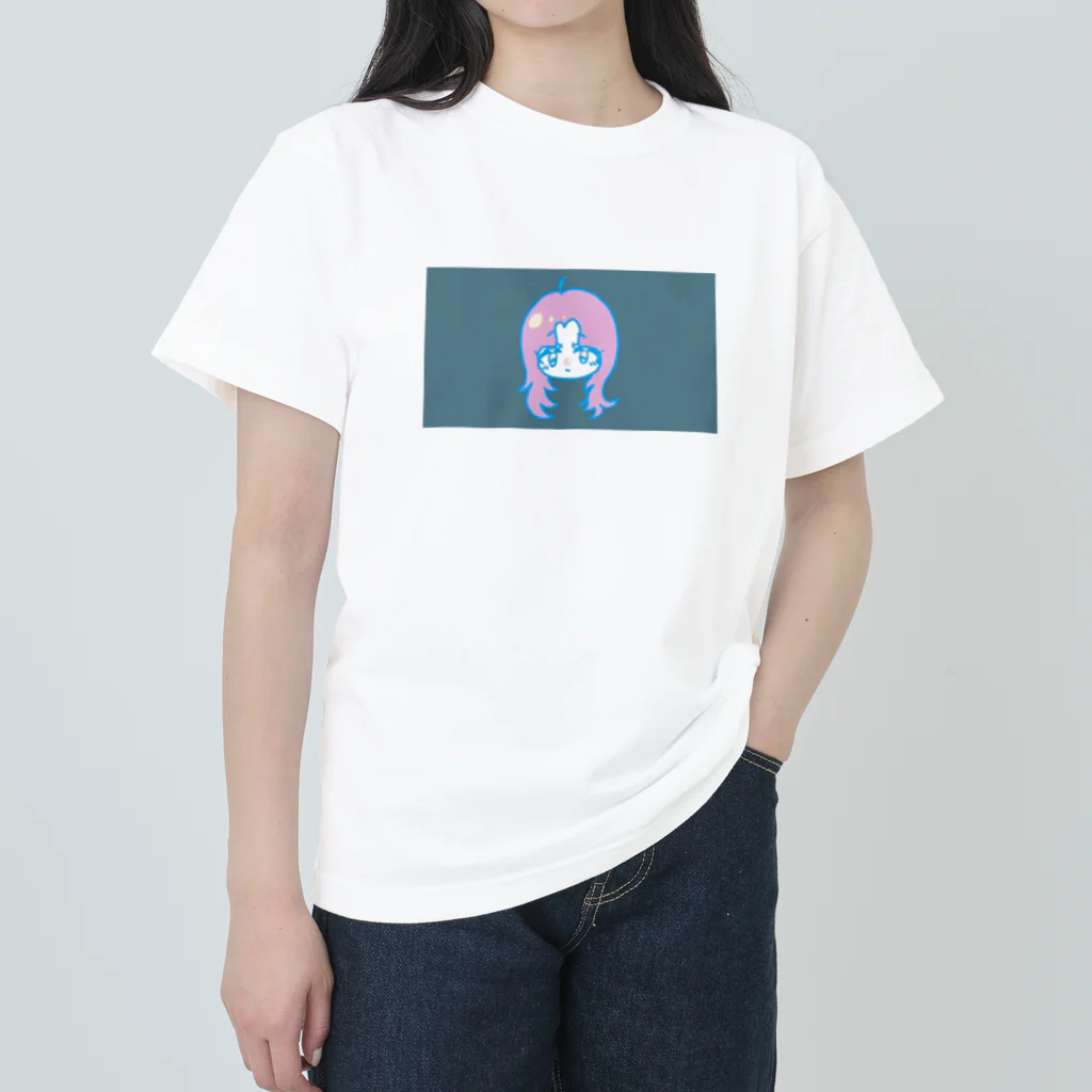 niramanjuのピンクの髪の女の子 Heavyweight T-Shirt