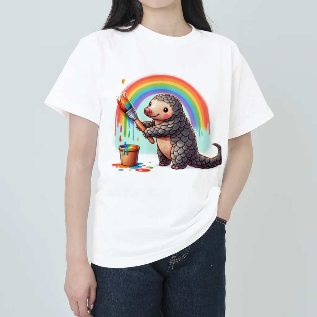 STOP POACHNGのPANGOLIN（センザンコウ） ヘビーウェイトTシャツ