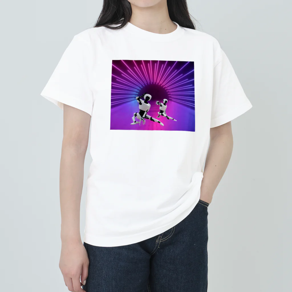 MEGROOVEの踊るロボット🤖 ヘビーウェイトTシャツ