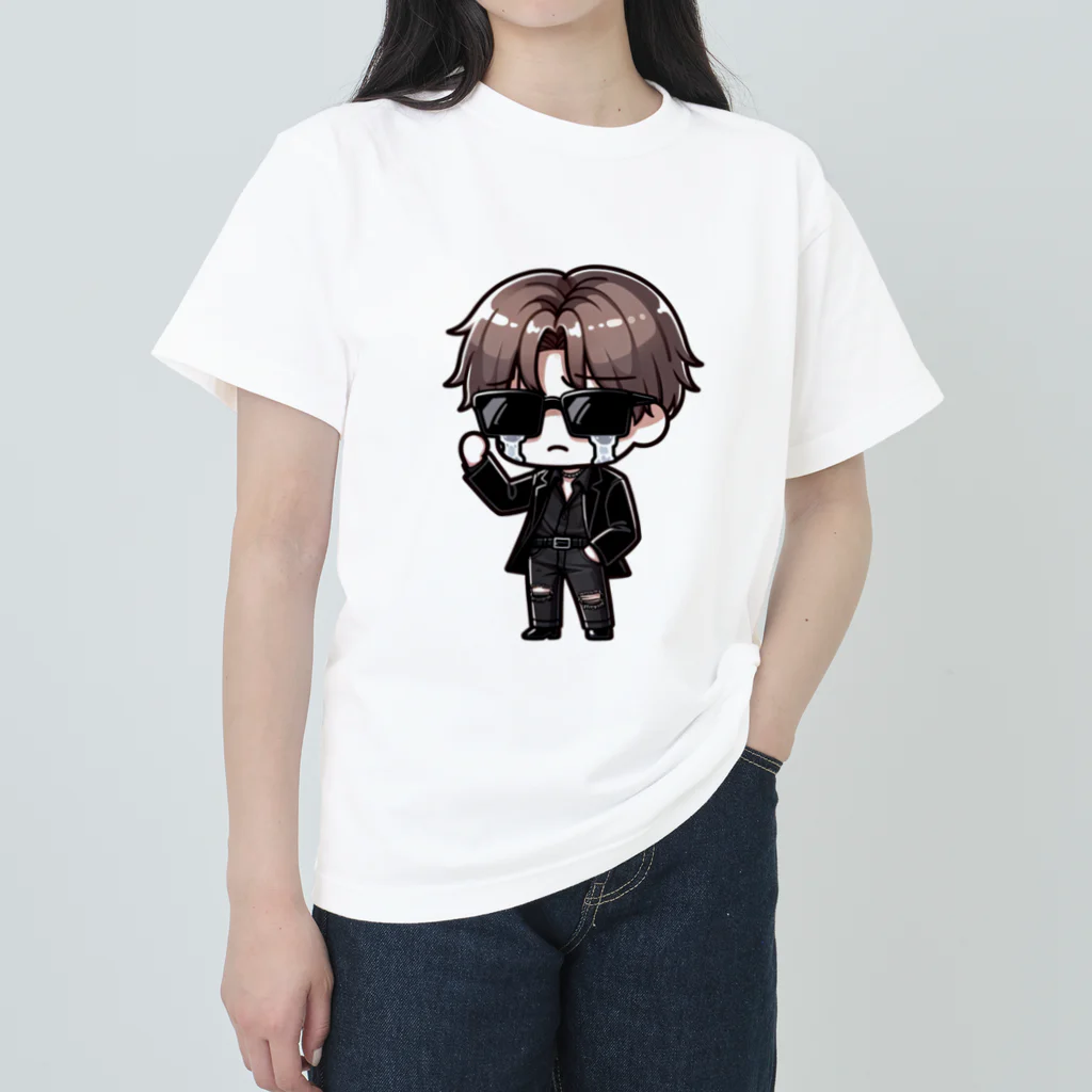 Taki_Workの泣き男くん Heavyweight T-Shirt