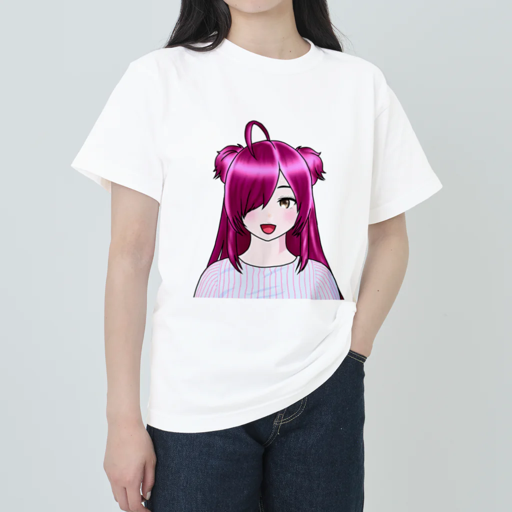 赤坂おかゆの赤坂おかゆちゃんグッズ Heavyweight T-Shirt