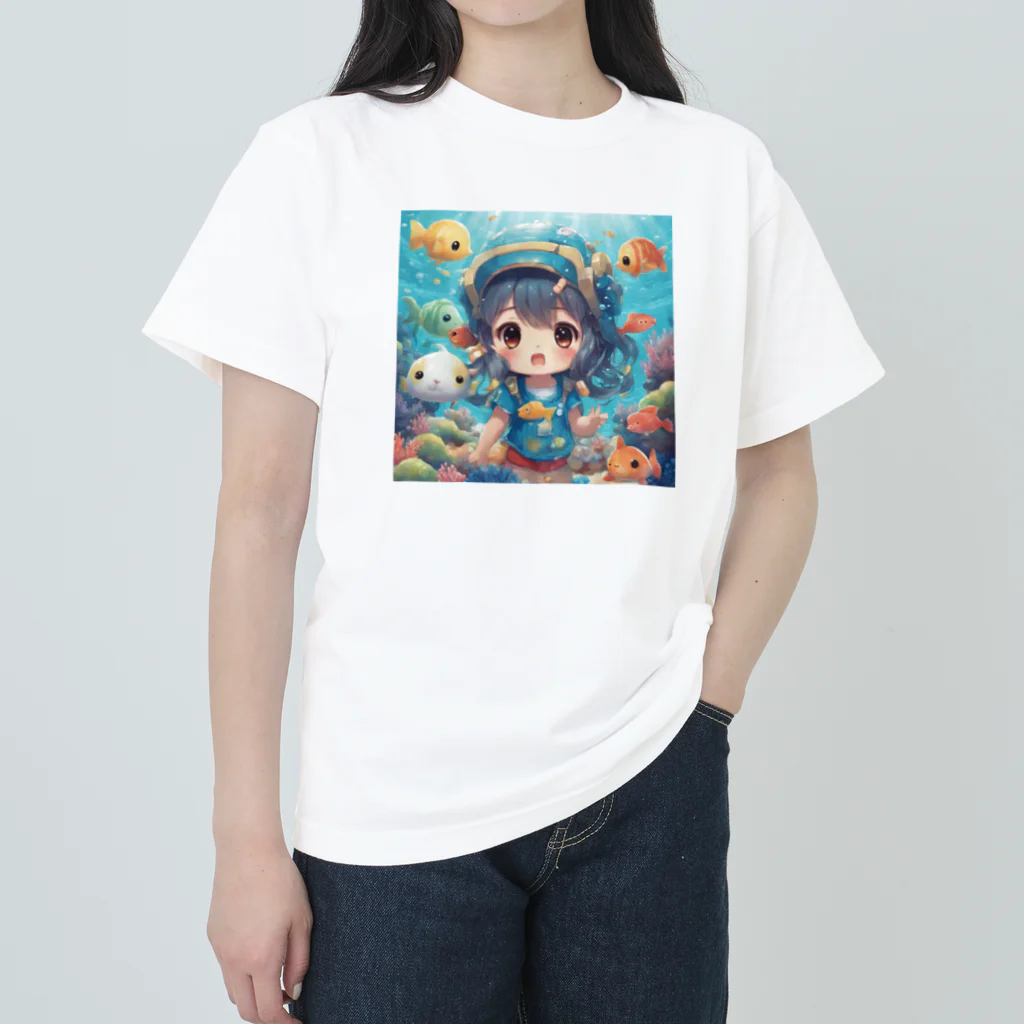 ☆KOKORAY☆のゴンズイちゃん ヘビーウェイトTシャツ