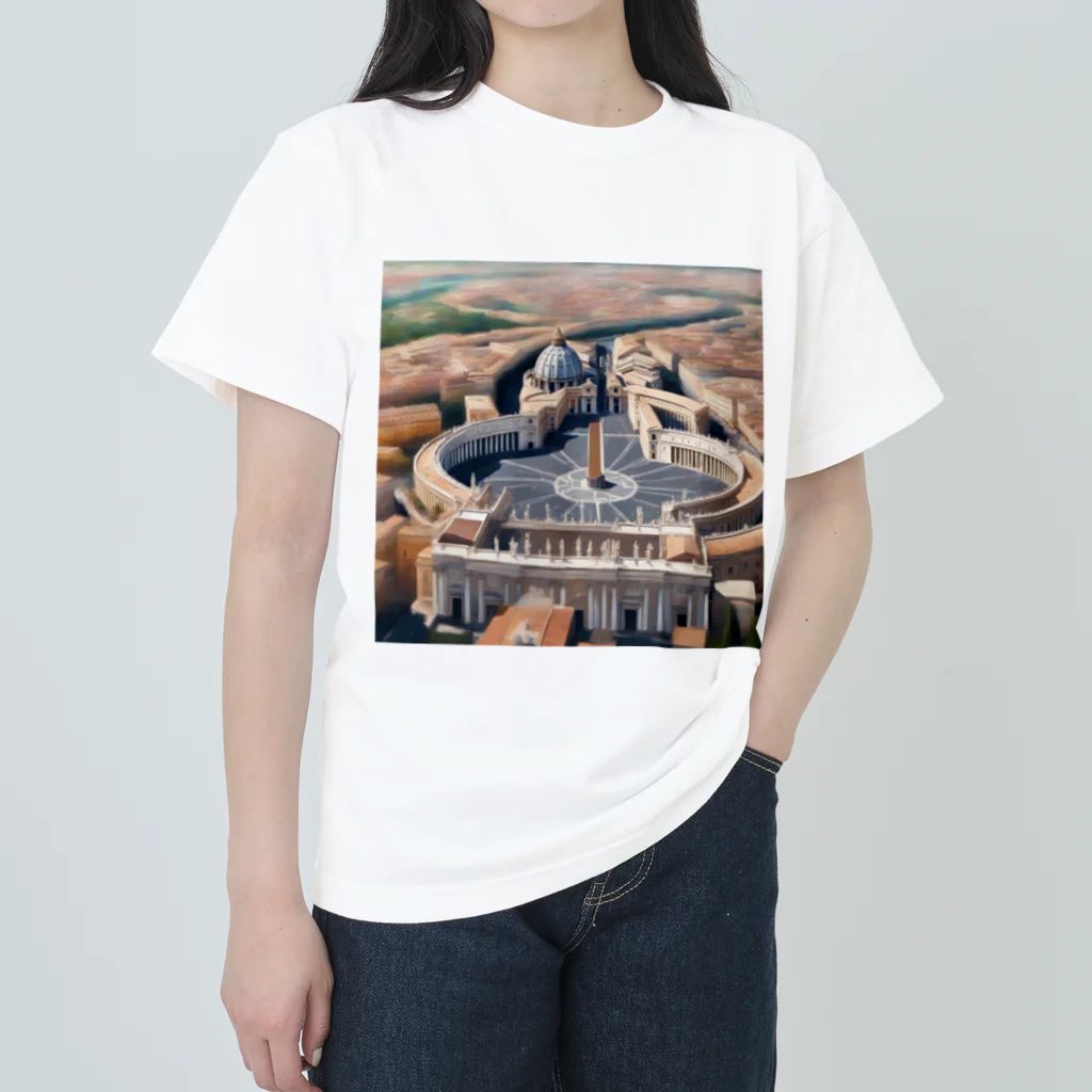 jmindのイタリアのバチカン市国 ヘビーウェイトTシャツ