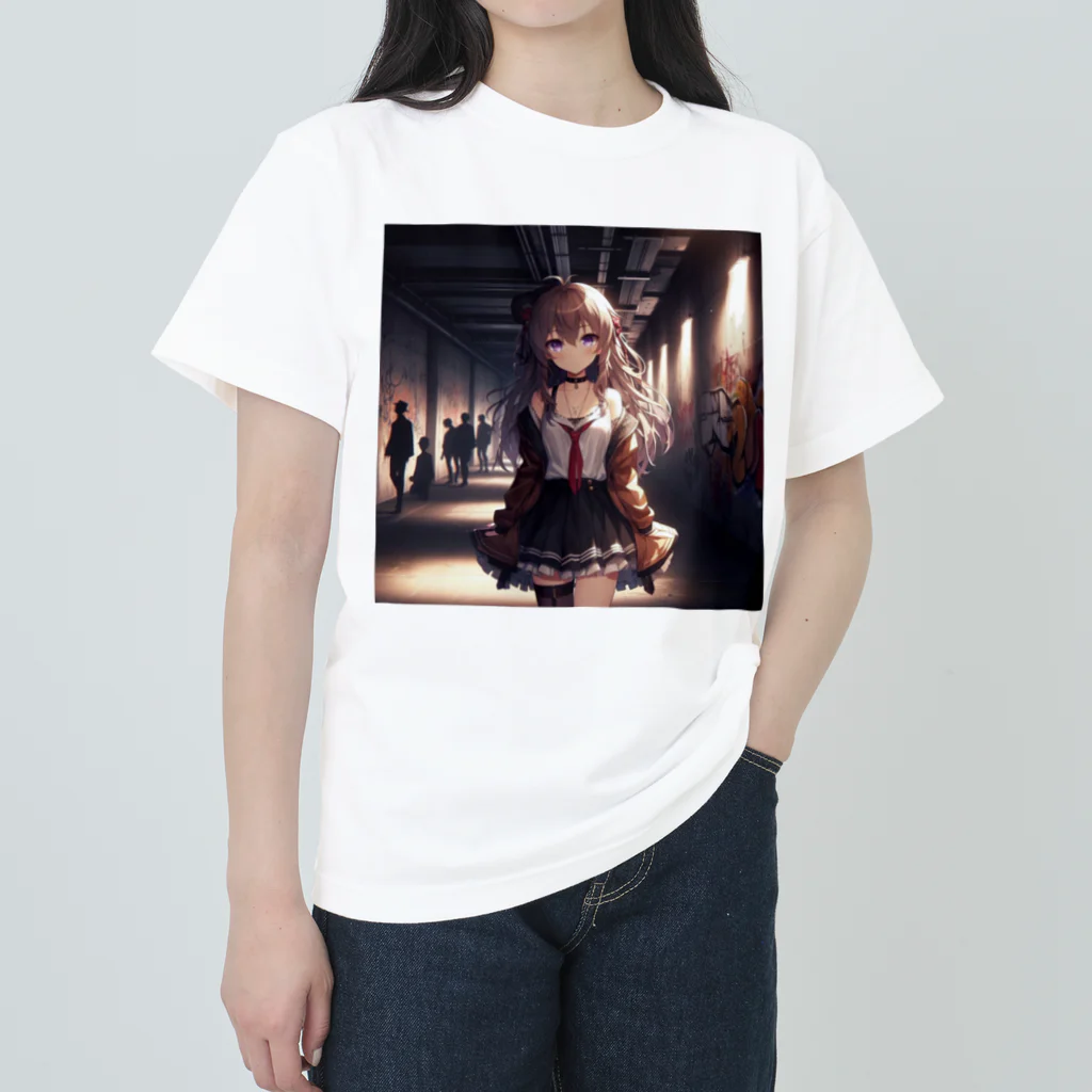 美少女アイテム専門店の美少女㊾ Heavyweight T-Shirt