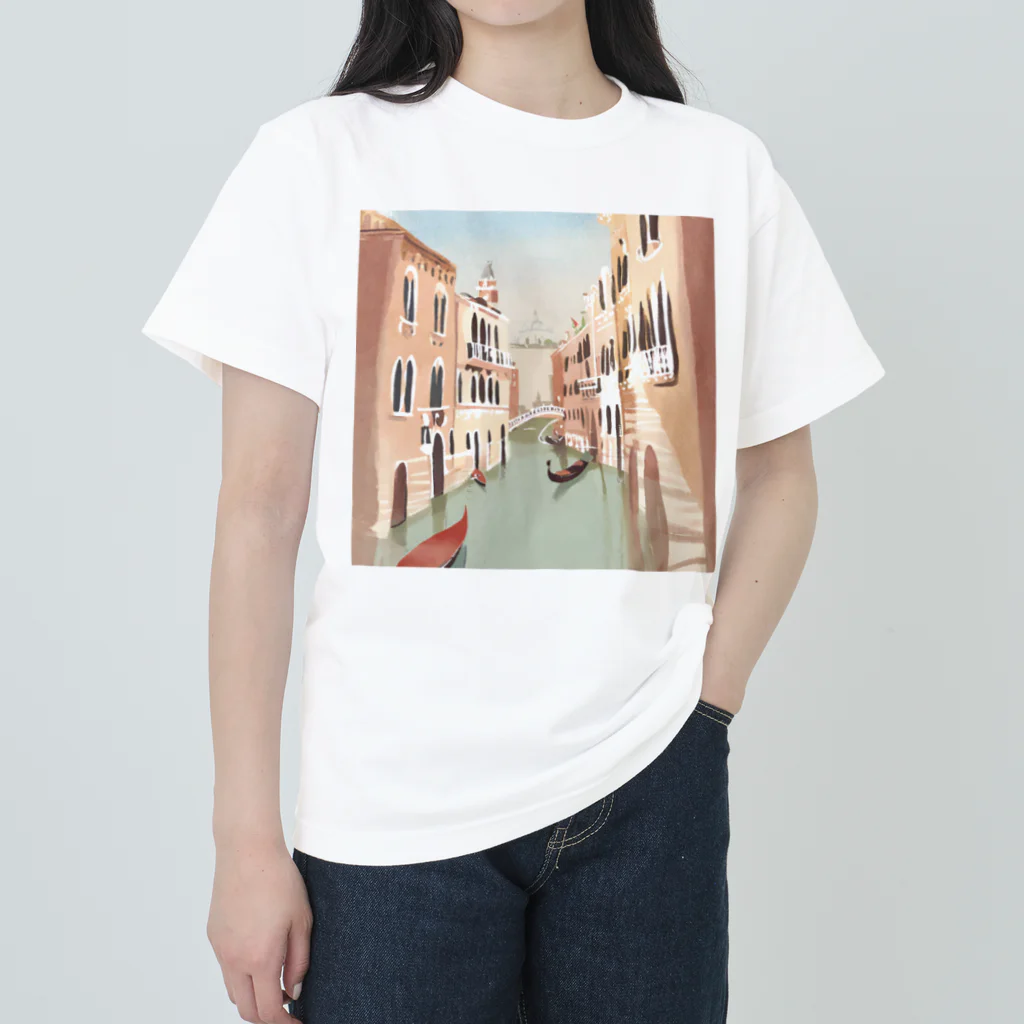 friends snowのイタリアの旅 〜ヴェネツィア〜 Heavyweight T-Shirt