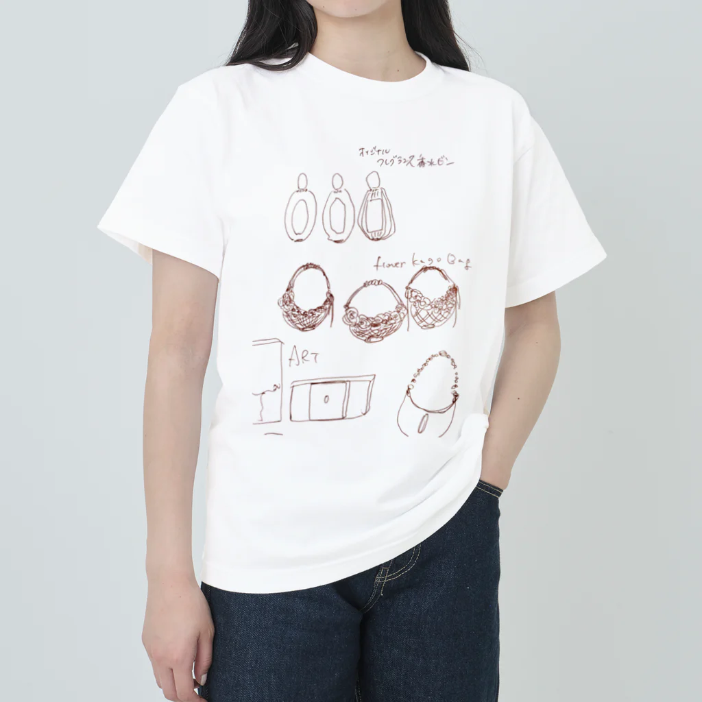 mermaidandwhitehorseのイラストレーション02 ヘビーウェイトTシャツ