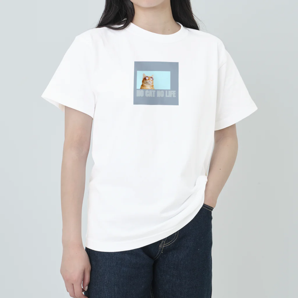 zono5のサングラス猫 Heavyweight T-Shirt