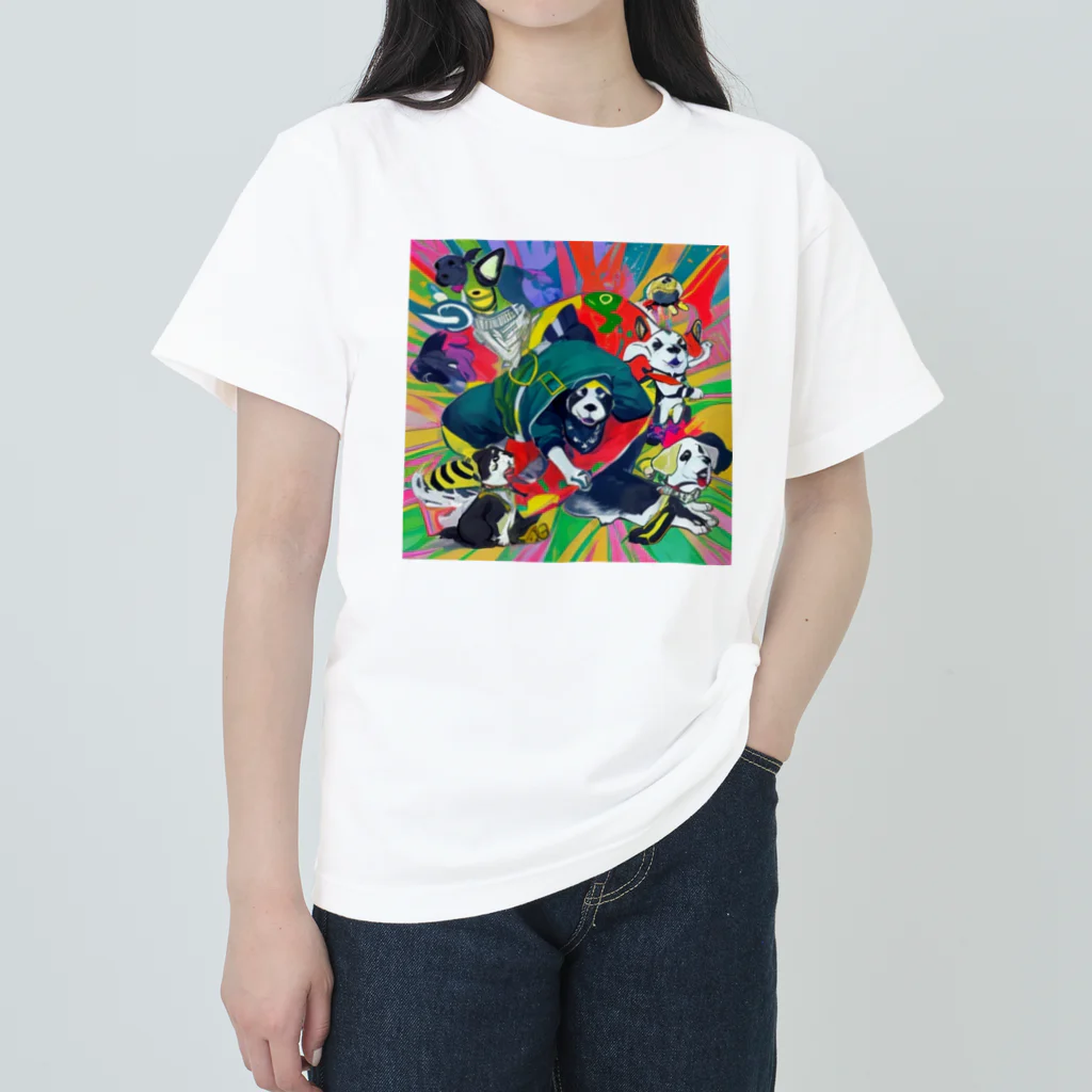 FoL_andのdogまん ヘビーウェイトTシャツ