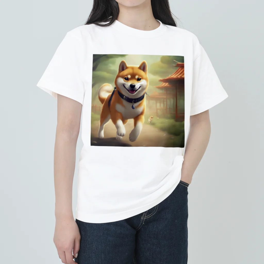 Ricky-Rickyのやんちゃな柴犬 Heavyweight T-Shirt