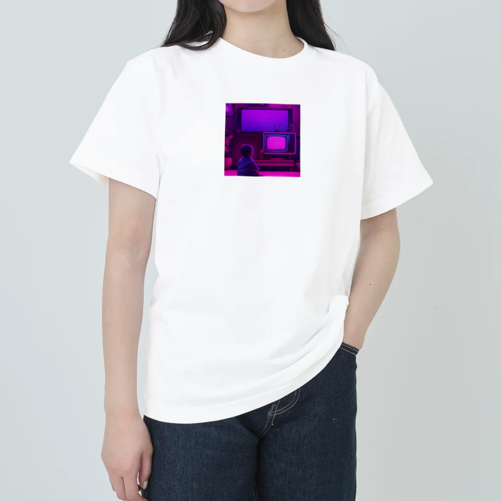 hello_hello_helloのサイケな赤ちゃん ヘビーウェイトTシャツ