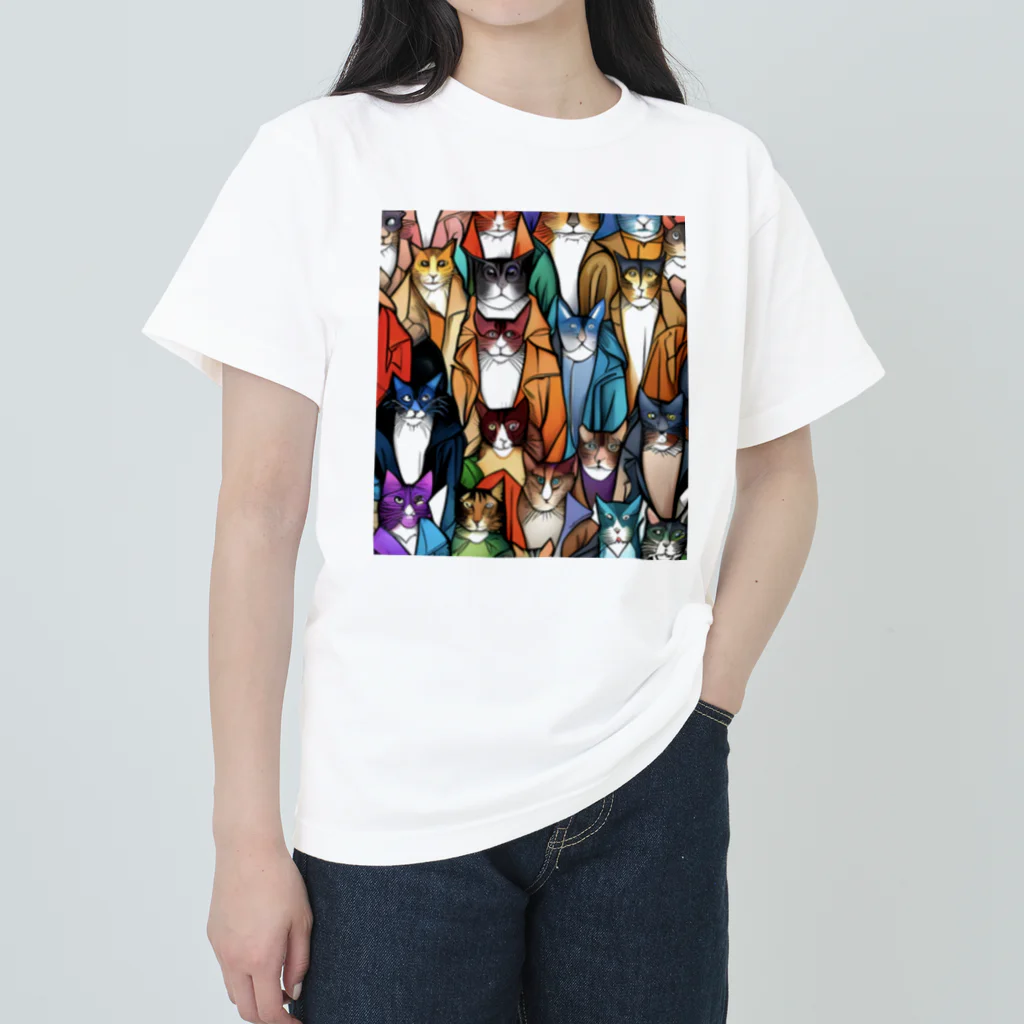 PAC (ポップアートキャット）のPAC (ポップアートキャット) Heavyweight T-Shirt