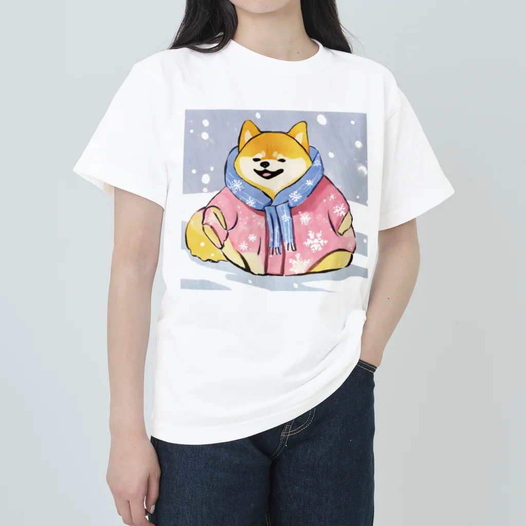ichiri-の厚着しばいぬ ヘビーウェイトTシャツ