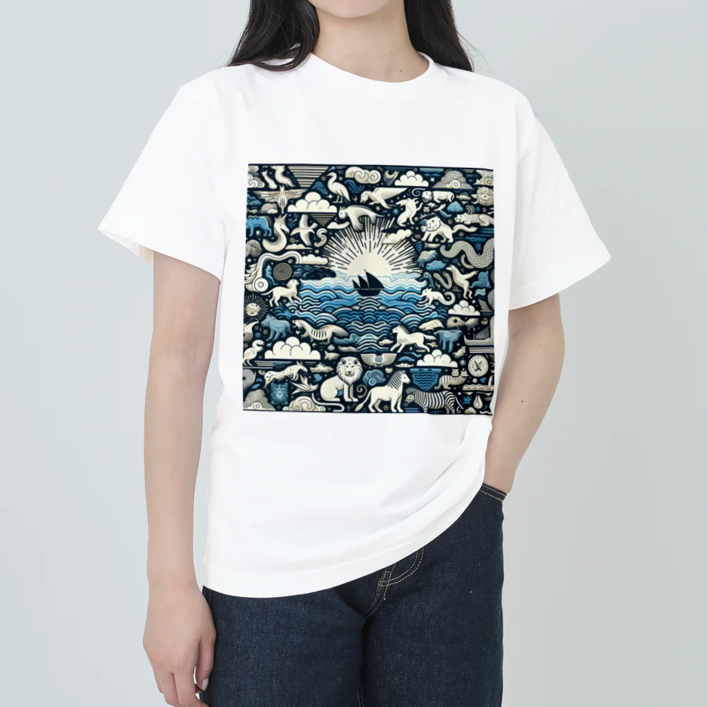 nyonsunの宝箱の自然界からのメッセージ2 Heavyweight T-Shirt