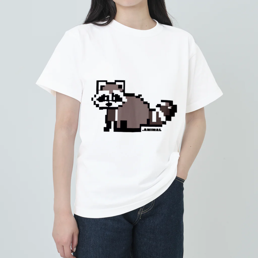 .ANIMALのドットアライグマ　 なんだ？ ver ヘビーウェイトTシャツ